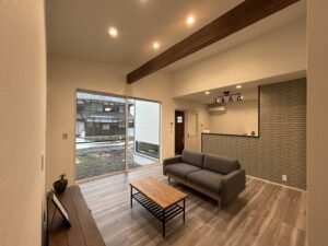 滋賀の平屋住宅｜開放感のあるLDKリビング