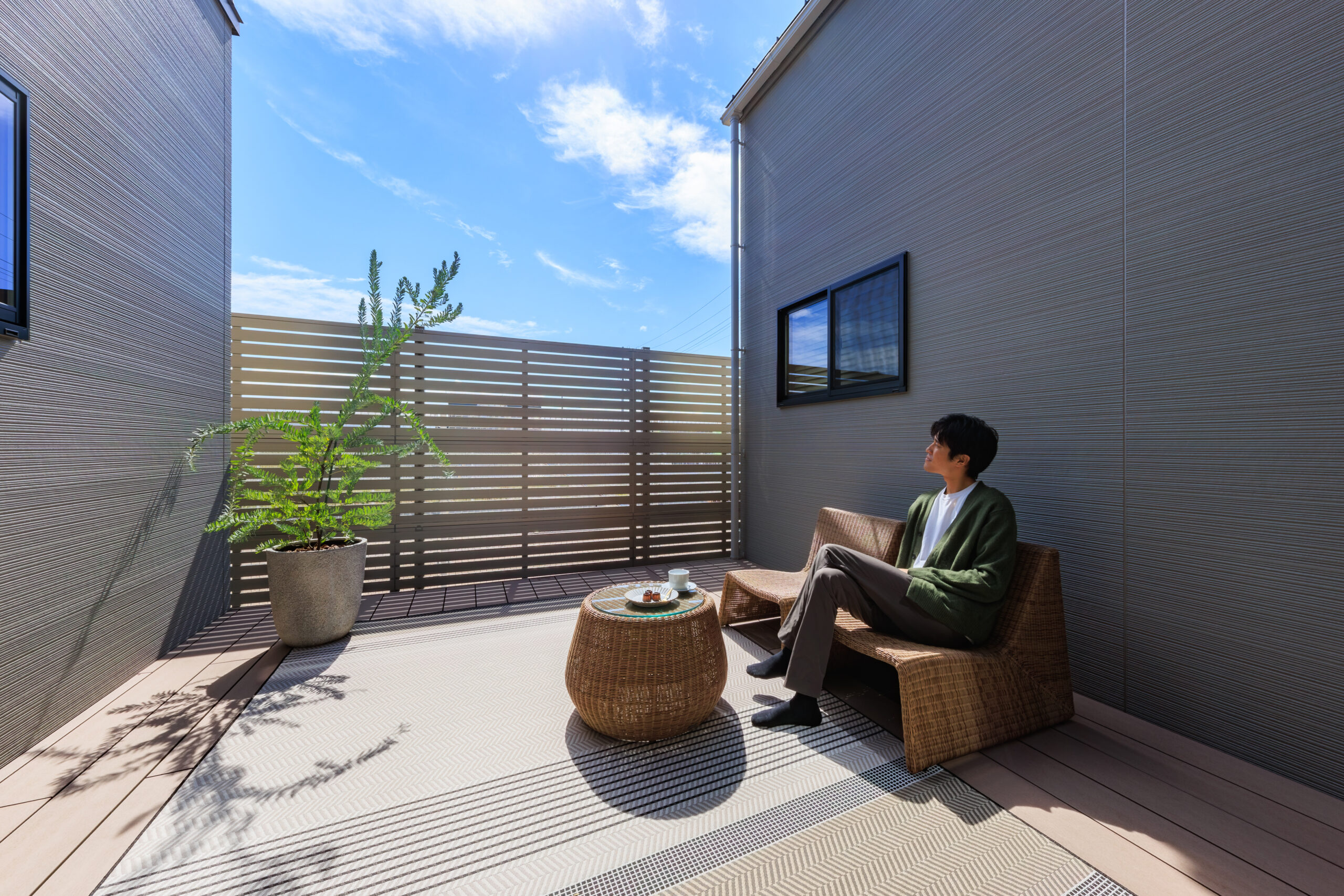 家事動線に配慮した平屋の室内