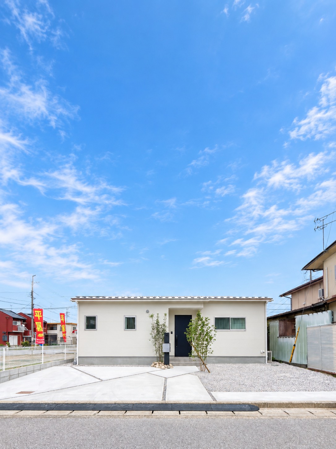 シンプルで暮らしやすい平屋の外観
